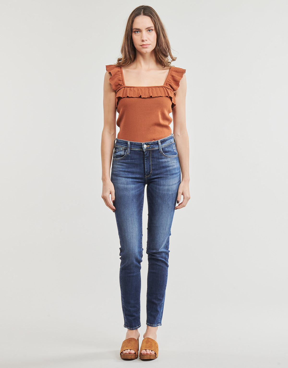 Jeans Slim Donna Le Temps des Cerises  ZAZI  Blu