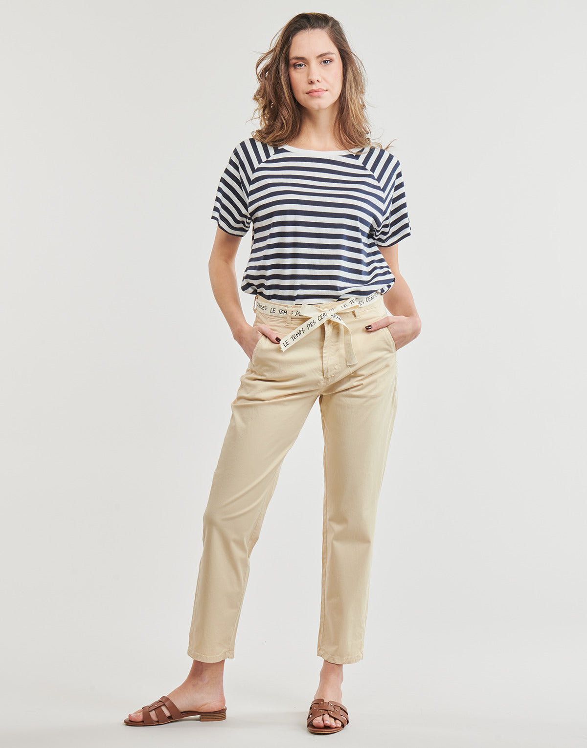 Pantalone Chino Donna Le Temps des Cerises  FARLO  Beige