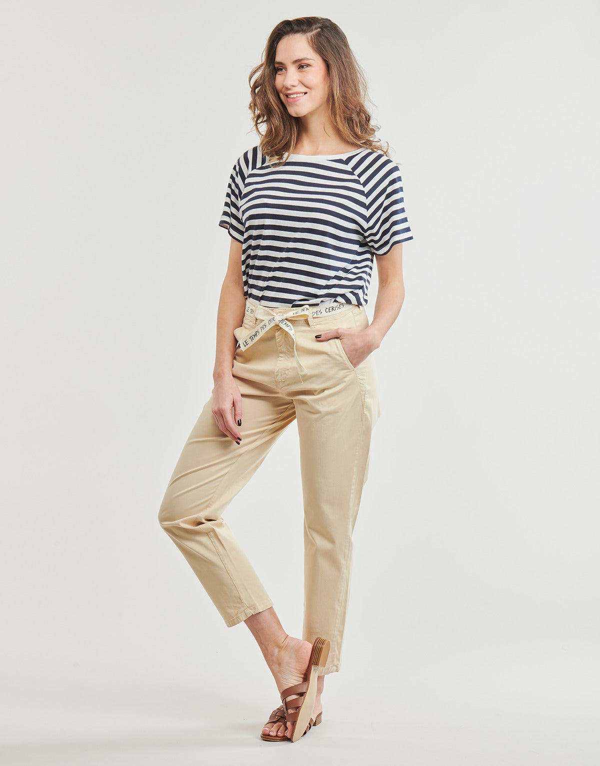 Pantalone Chino Donna Le Temps des Cerises  FARLO  Beige