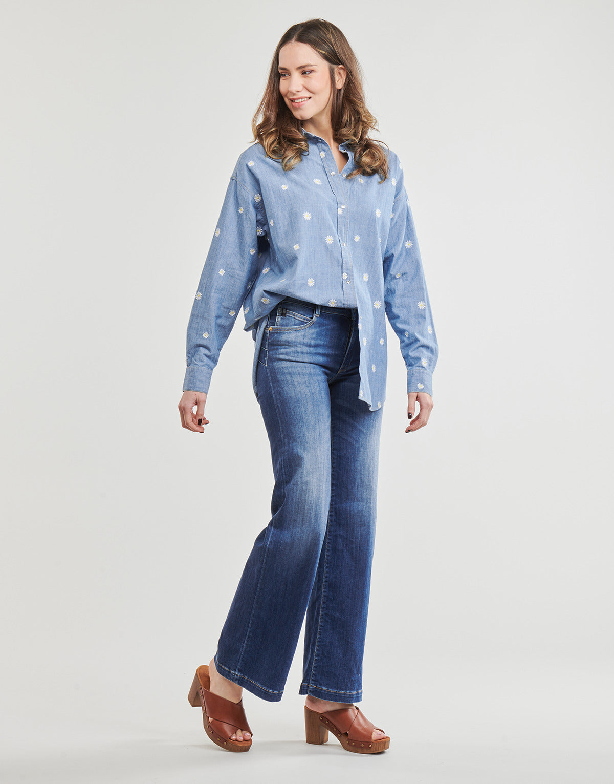 Jeans Flare Donna Le Temps des Cerises  BARCY  Blu