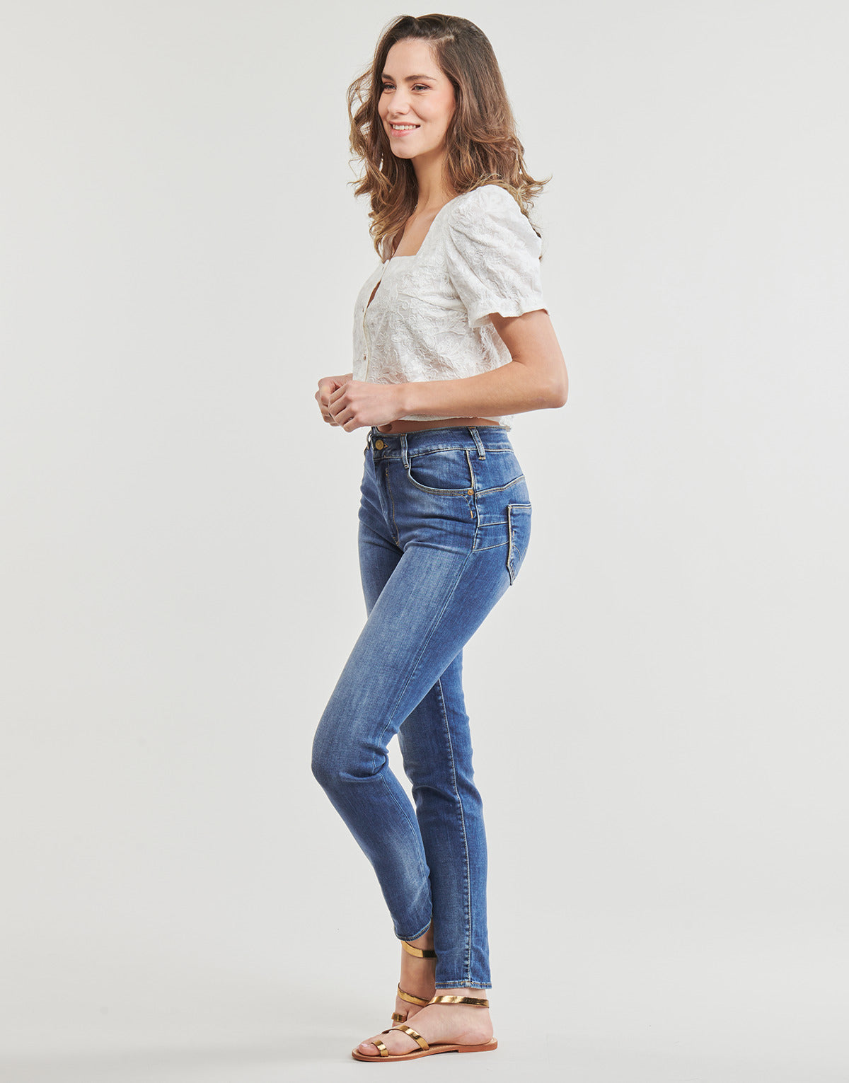 Jeans Slim Donna Le Temps des Cerises  MENARS PULP SLIM  Blu