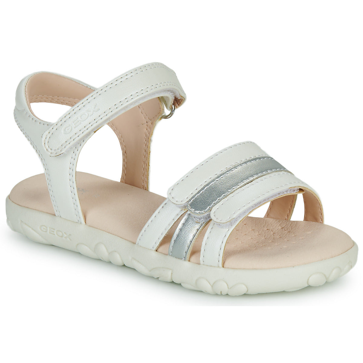 Sandali bambini ragazza Geox  J SANDAL HAITI GIRL  Bianco