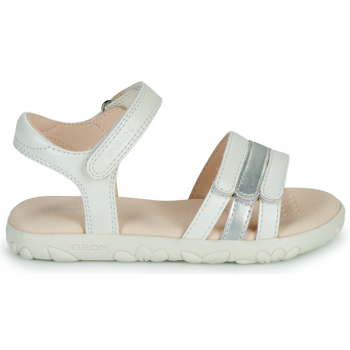 Sandali bambini ragazza Geox  J SANDAL HAITI GIRL  Bianco