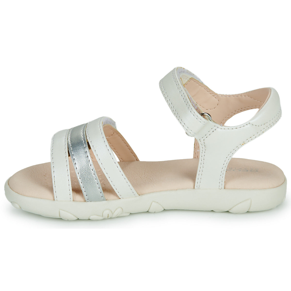 Sandali bambini ragazza Geox  J SANDAL HAITI GIRL  Bianco