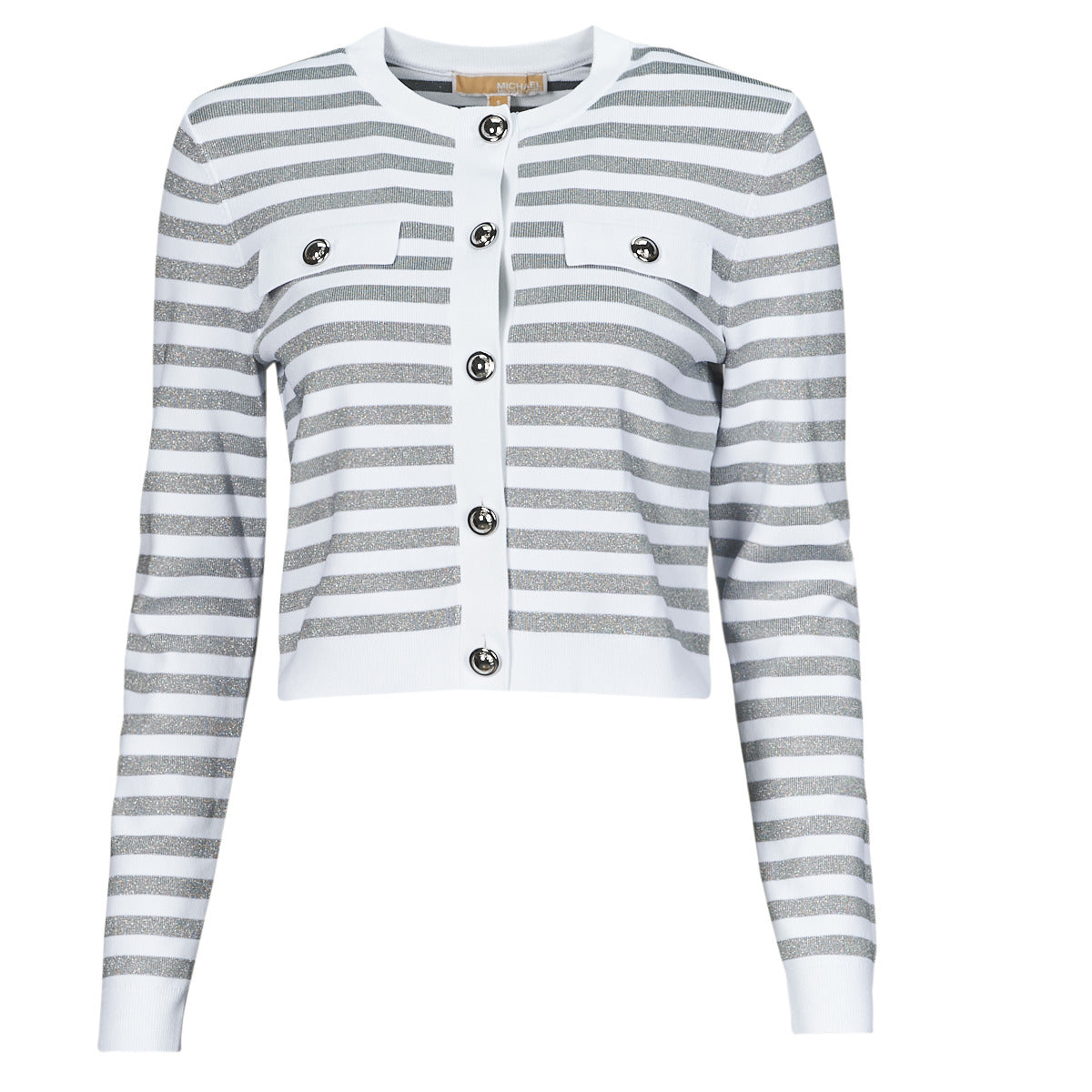 Maglione Donna MICHAEL Michael Kors  ECO SNAP CROP JKT  Bianco