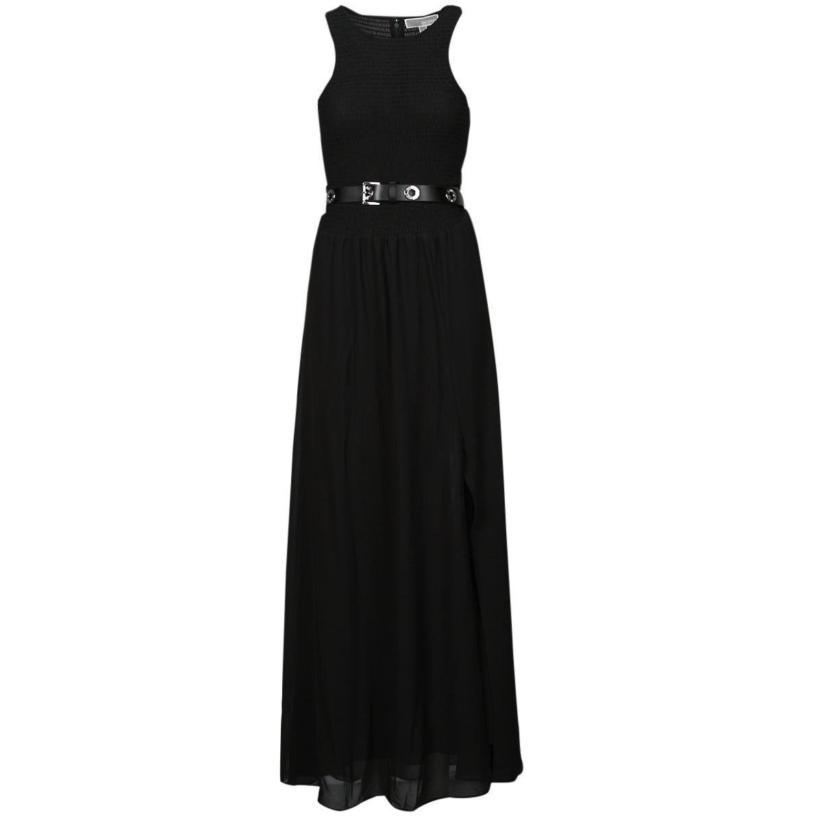 Abito lungo Donna MICHAEL Michael Kors  SMOCKED MAXI DRESS  Nero