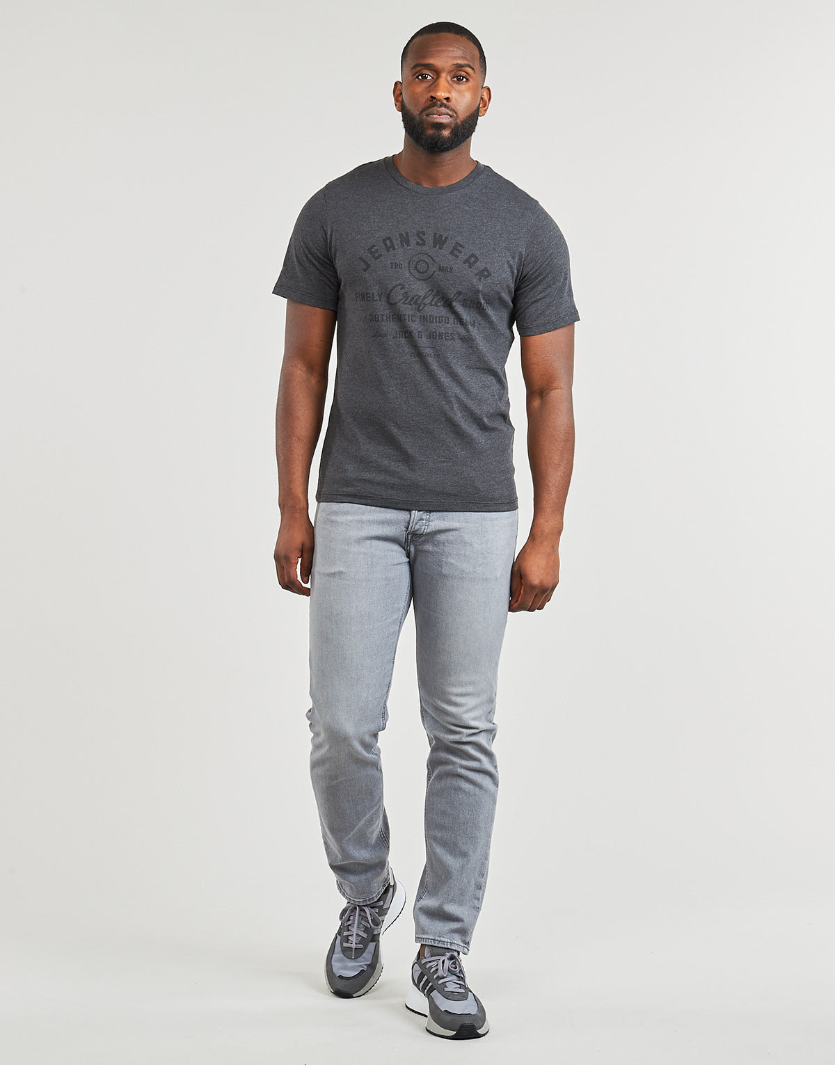 Jeans Uomo Jack & Jones  JJIMIKE JJORIGINAL AM 422  Grigio