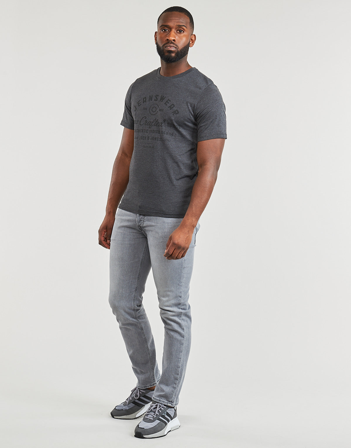 Jeans Uomo Jack & Jones  JJIMIKE JJORIGINAL AM 422  Grigio