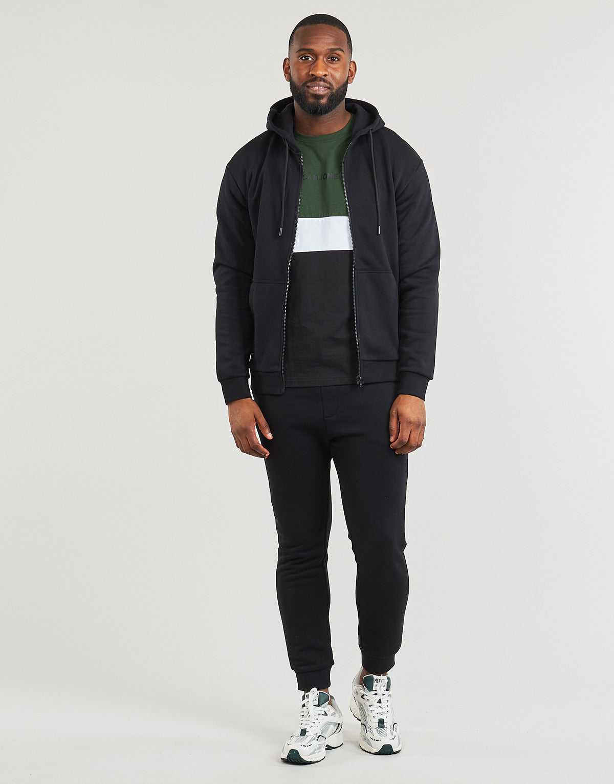 Pantaloni Sportivi Uomo Jack & Jones JPSTGORDON JJBRADLEY SWEAT PANT GMS Nero