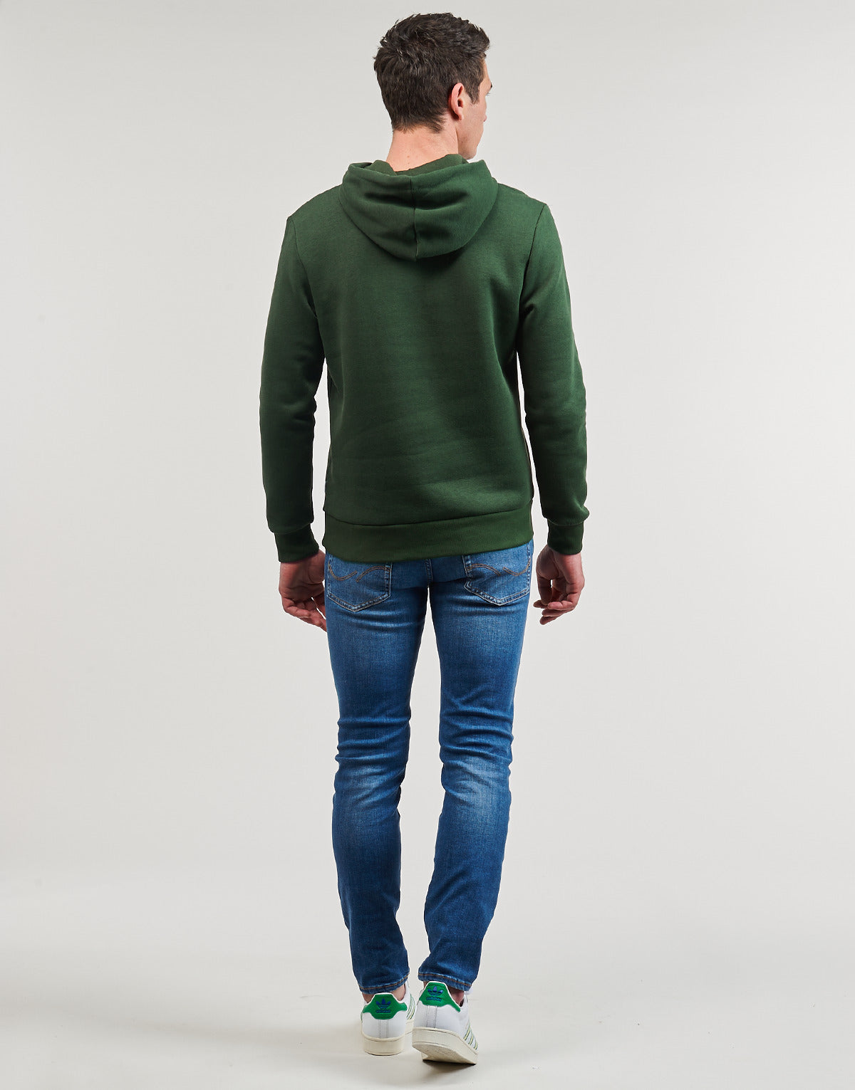 Felpa Uomo Jack & Jones  JJELOGO SWEAT HOOD 2 COL 23/24  Verde