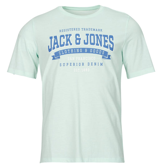 T-shirt Uomo Jack & Jones  JJELOGO TEE SS O-NECK 2 COL SS24 SN  Blu