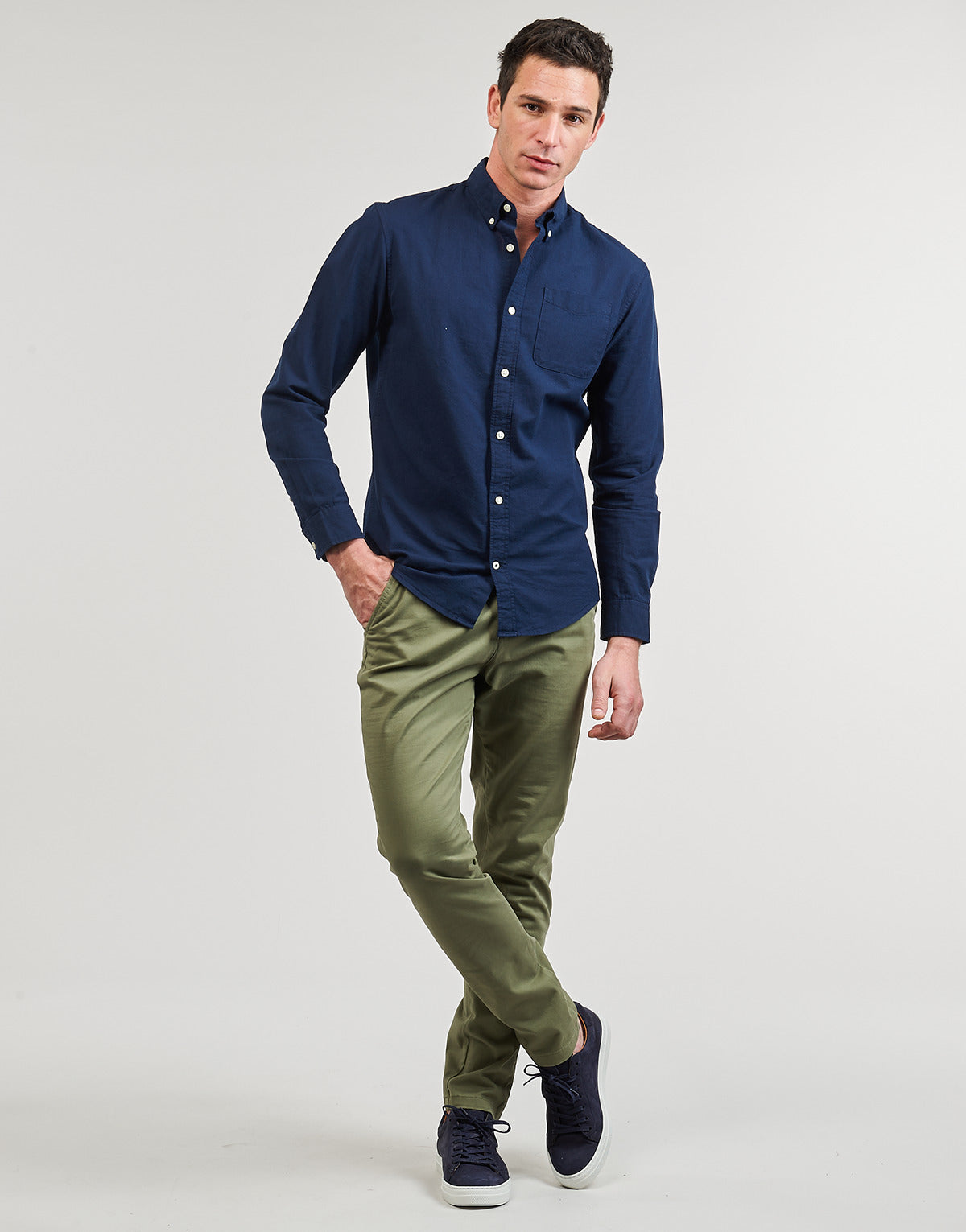 Pantalone Chino Uomo Jack & Jones  JPSTMARCO JJBOWIE  Kaki