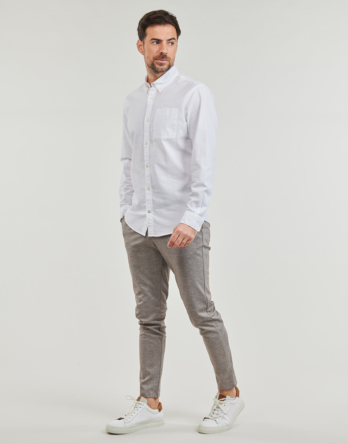 Pantalone Chino Uomo Jack & Jones  JPSTMARCO JJCOOPER STRUCTURE CHINO SN  Grigio