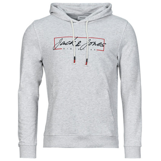 Felpa Uomo Jack & Jones  JJZURI SWEAT HOOD  Bianco