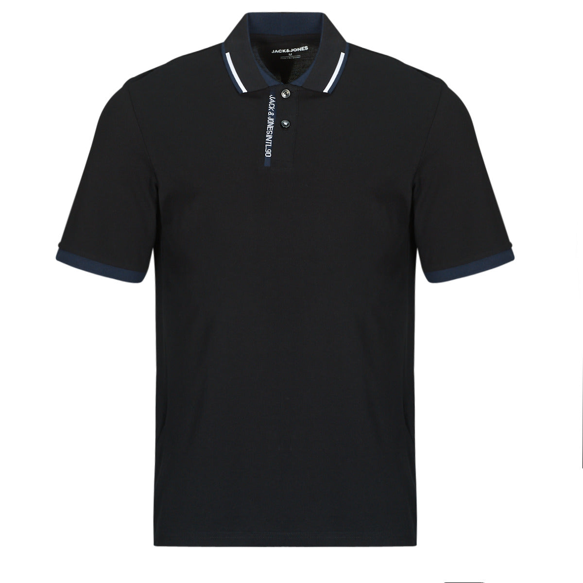 Polo Uomo Jack & Jones JJSTEEL POLO SS Nero