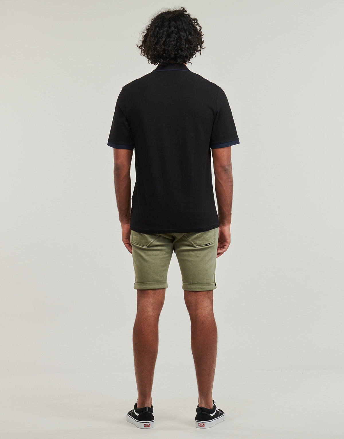 Polo Uomo Jack & Jones JJSTEEL POLO SS Nero