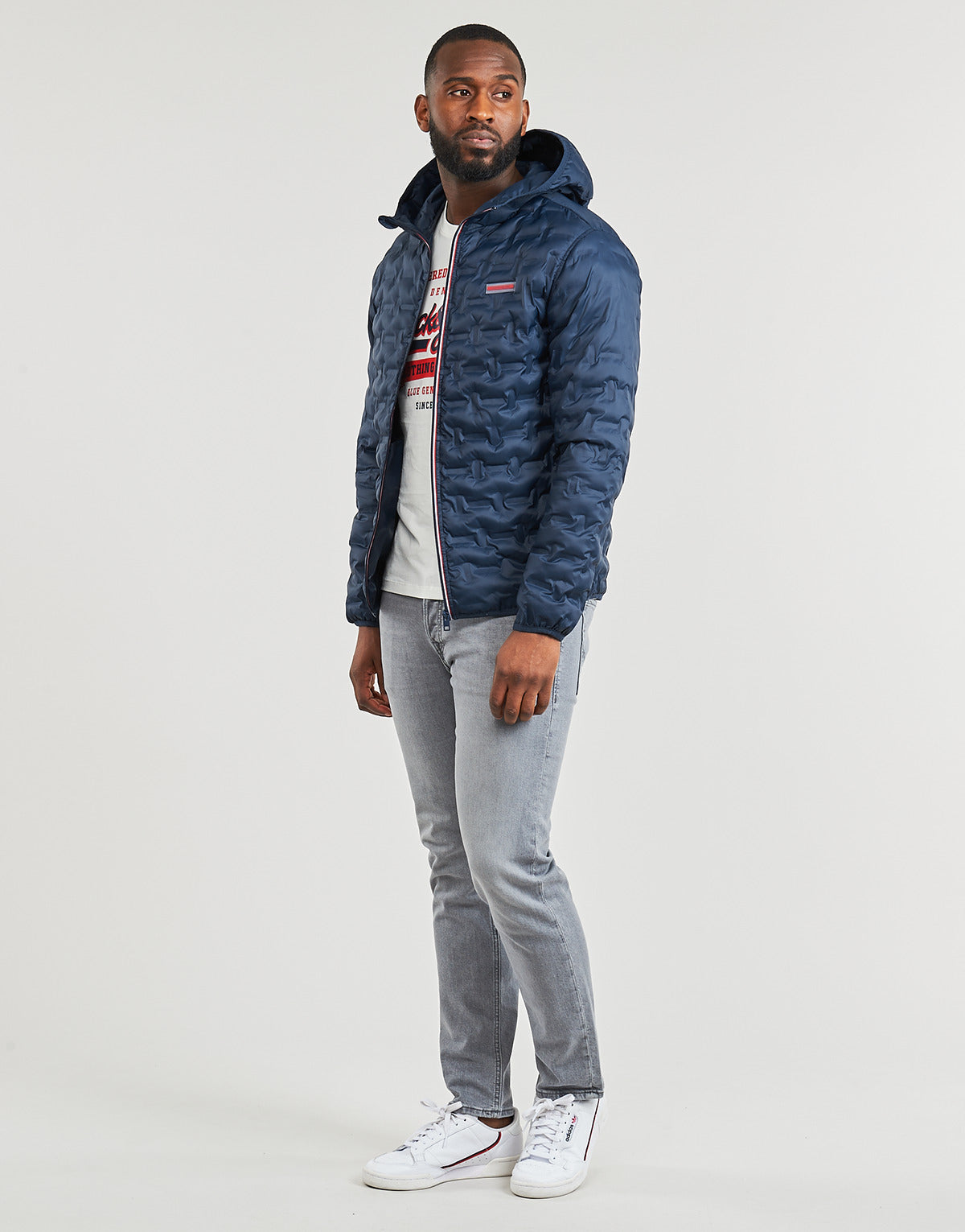 Piumino Uomo Jack & Jones  JJOZZY QUILTED JACKET  Marine