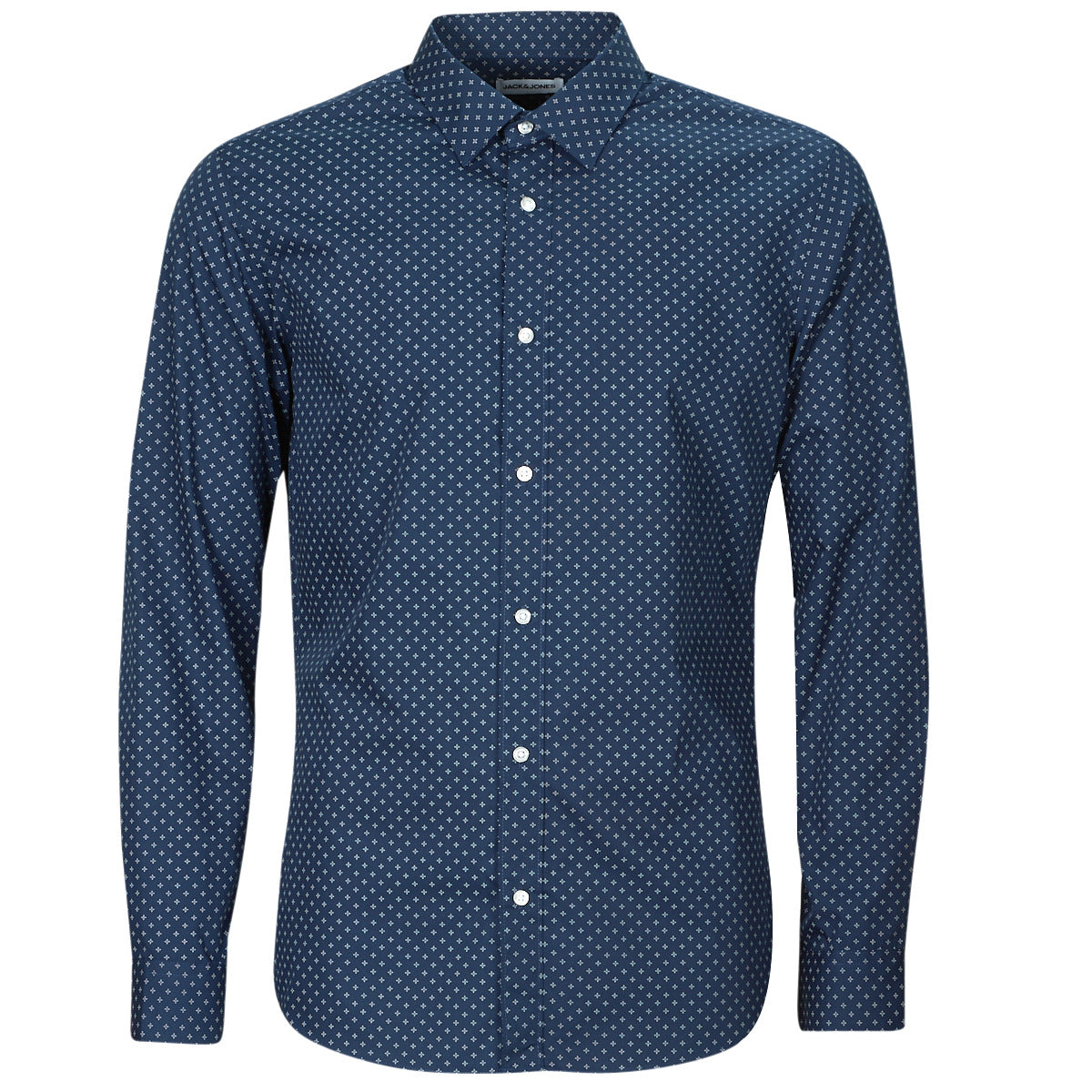 Camicia a maniche lunghe Uomo Jack & Jones  JJJOE PRINT SHIRT LS SS24  Marine