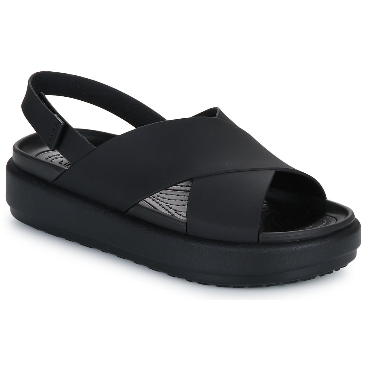 Sandali Donna Crocs  BROOKLYN LUXE X-STRAP  Nero