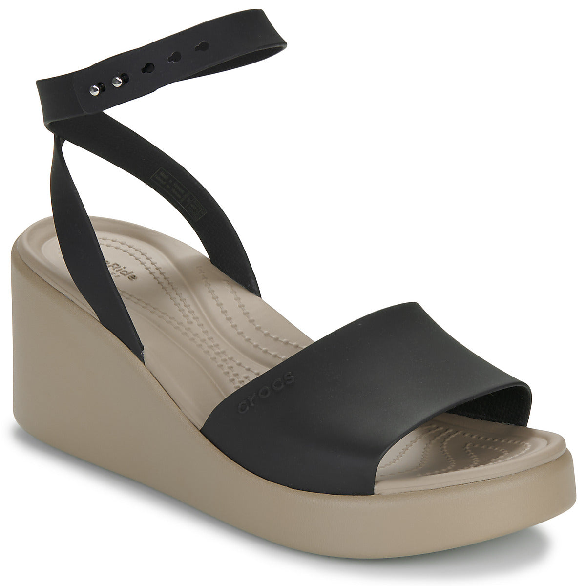 Sandali Donna Crocs  BROOKLYN WEDGE  Nero