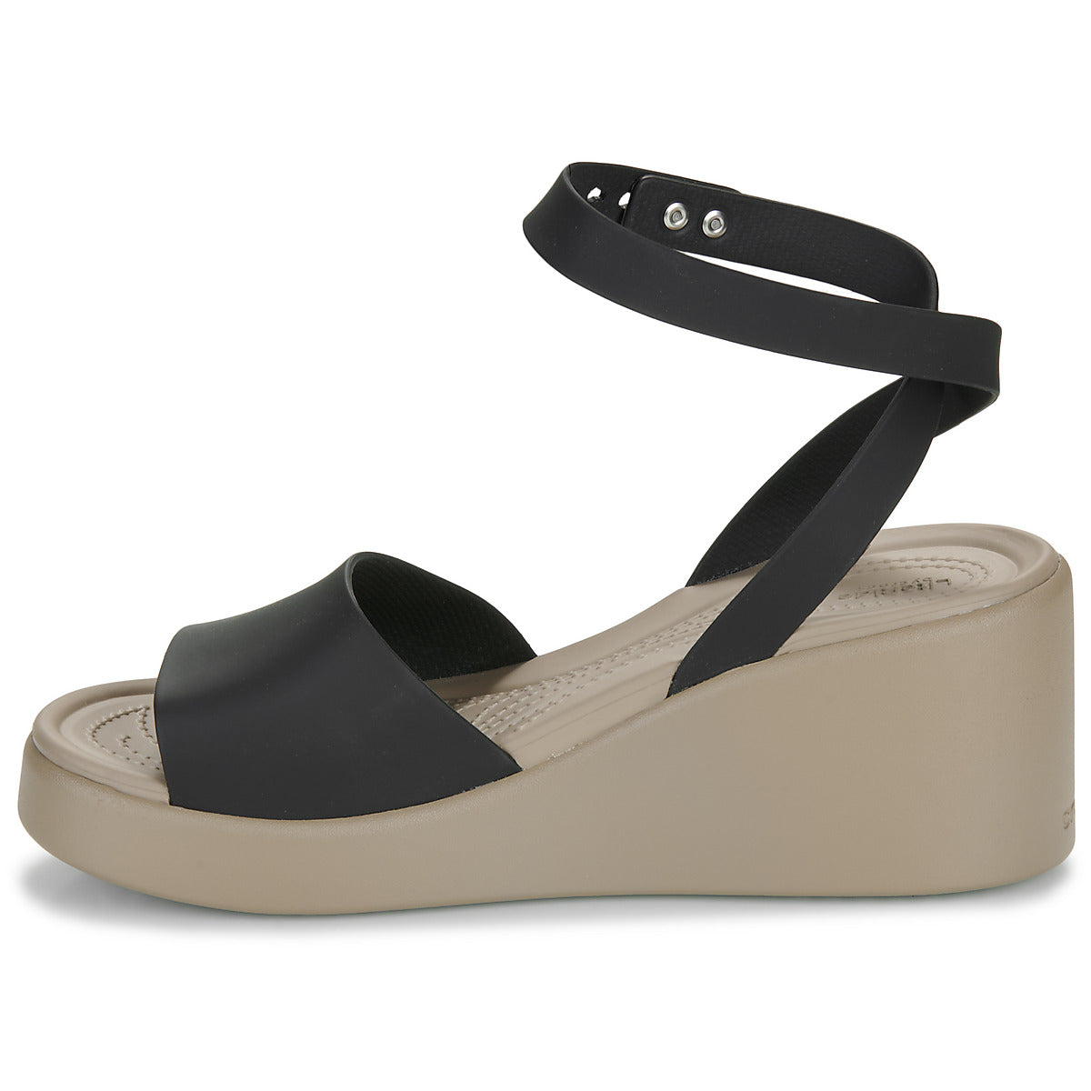 Sandali Donna Crocs  BROOKLYN WEDGE  Nero