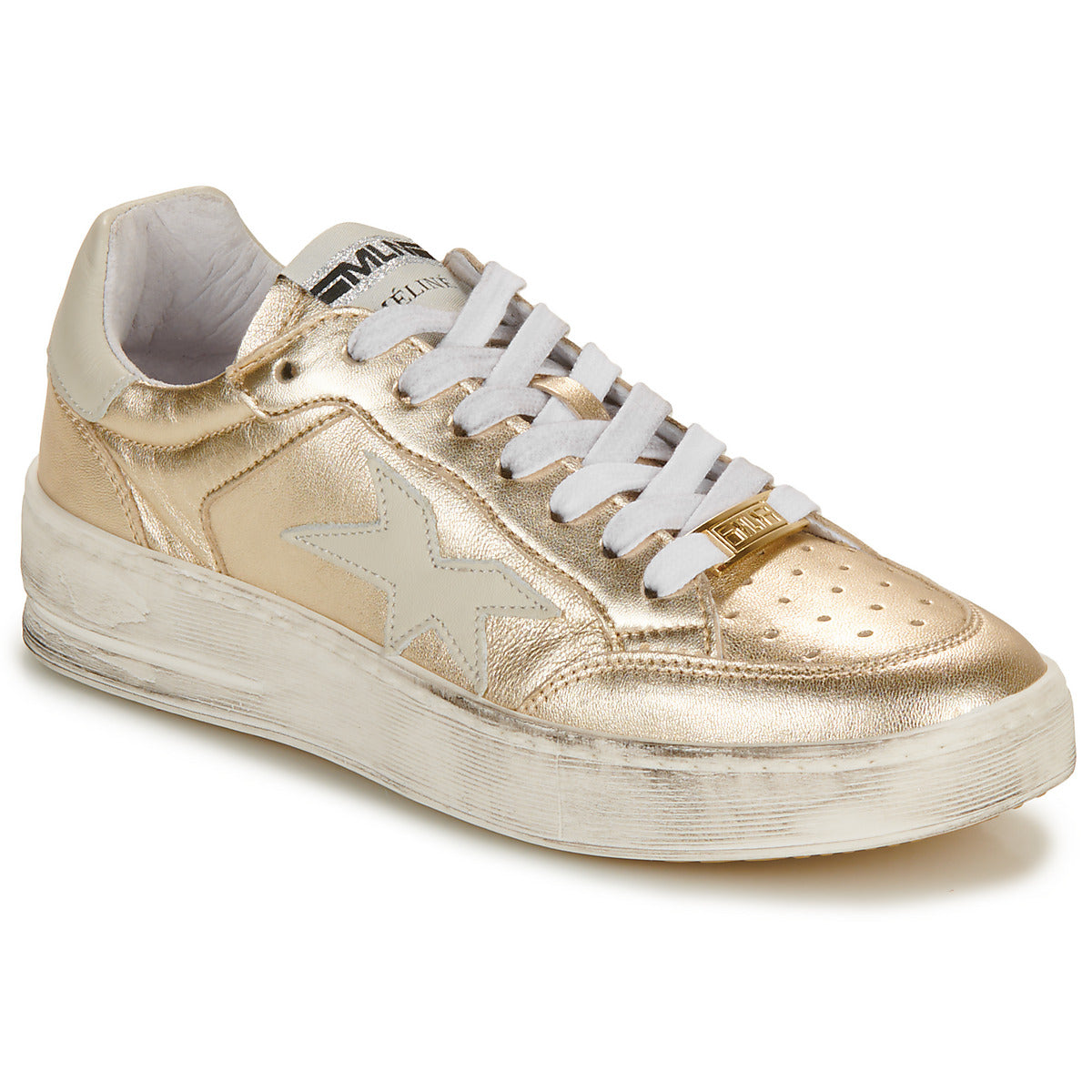 Sneakers basse Donna Meline PAD571-P9532 Oro