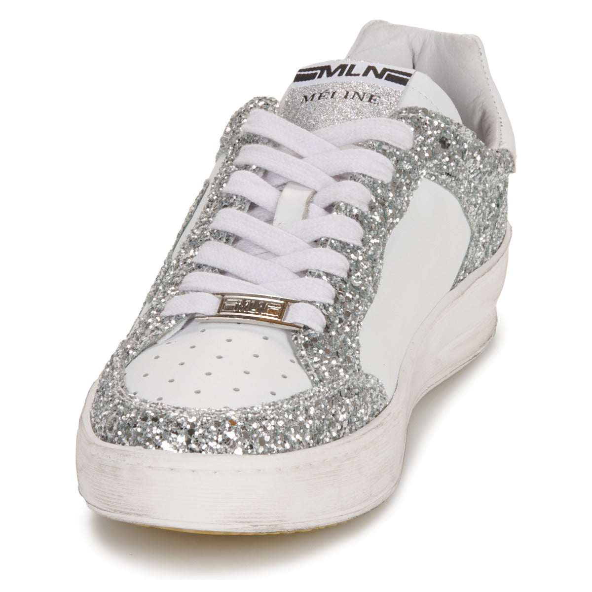 Sneakers basse Donna Meline PAD571-P9524 Argento