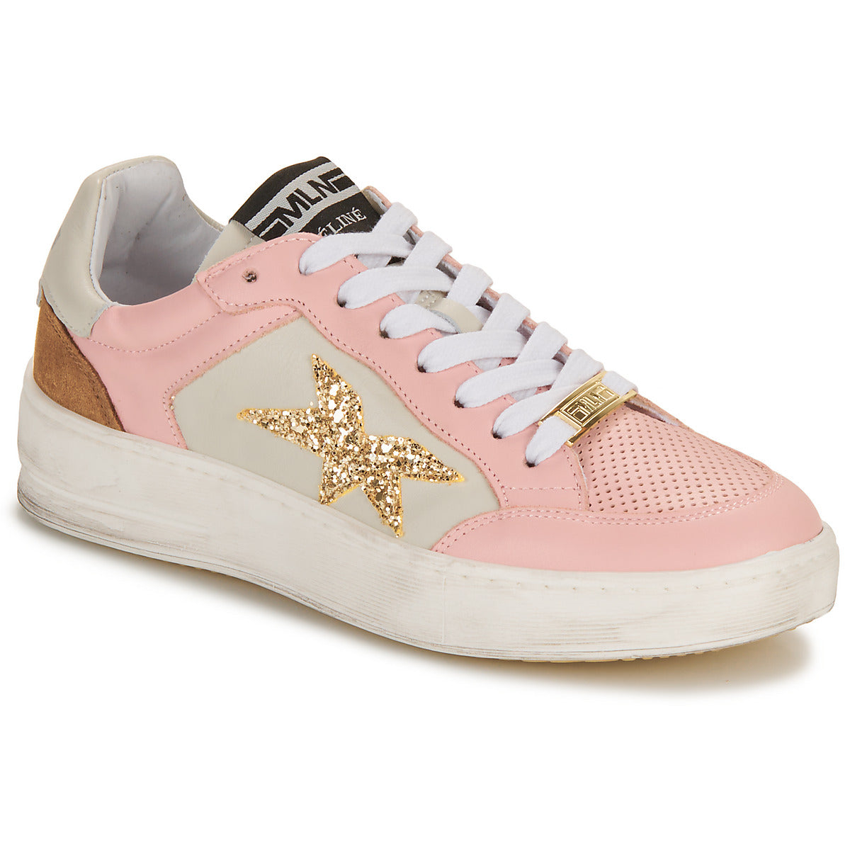 Sneakers basse Donna Meline PAD571-P9537 Bianco
