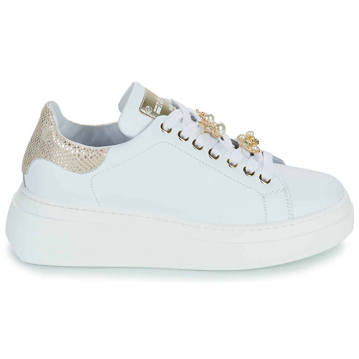 Sneakers basse Donna Meline  LO247-ACC-P9096  Bianco