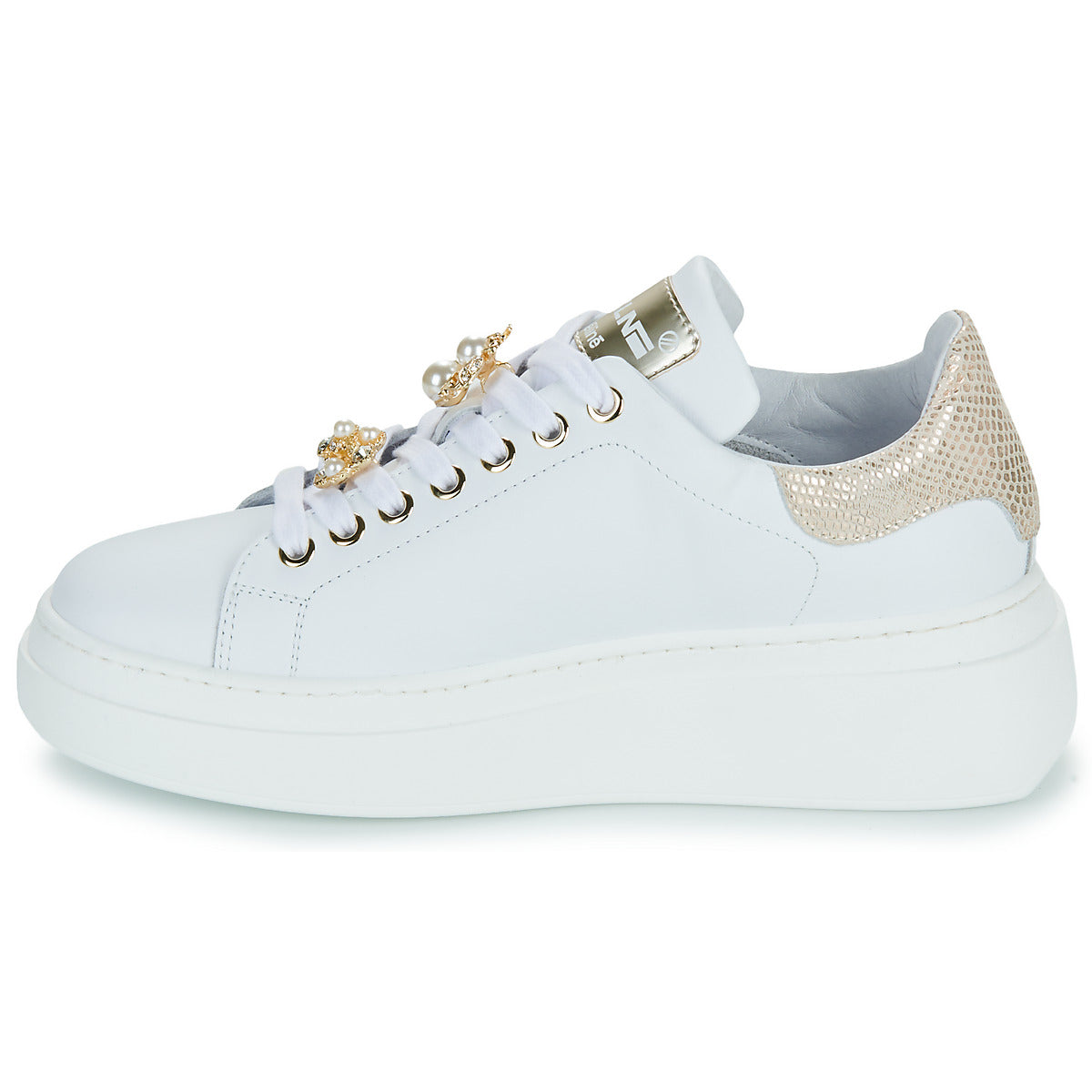 Sneakers basse Donna Meline  LO247-ACC-P9096  Bianco