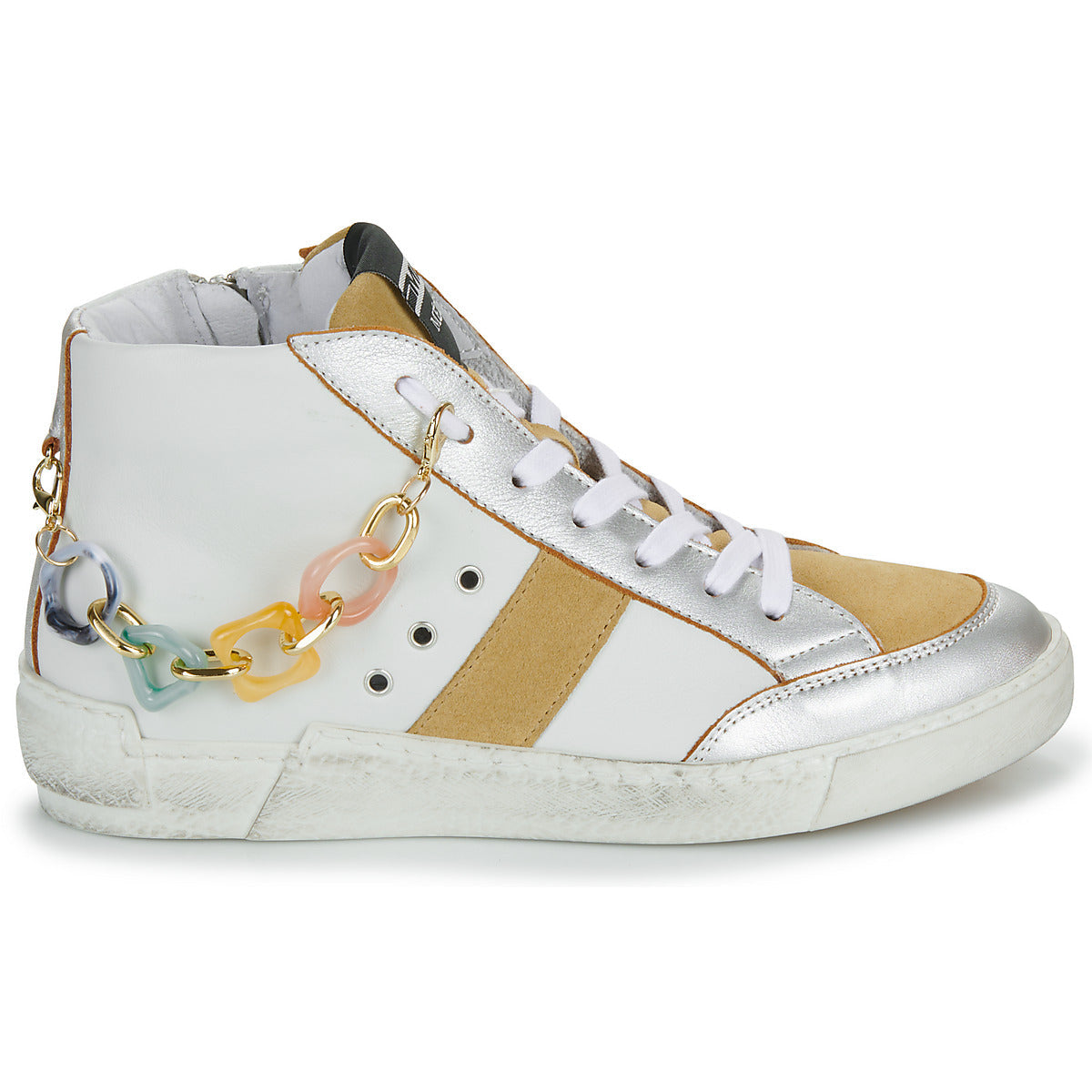 Sneakers alte Donna Meline NKC1151-CAT1-P9109 Bianco