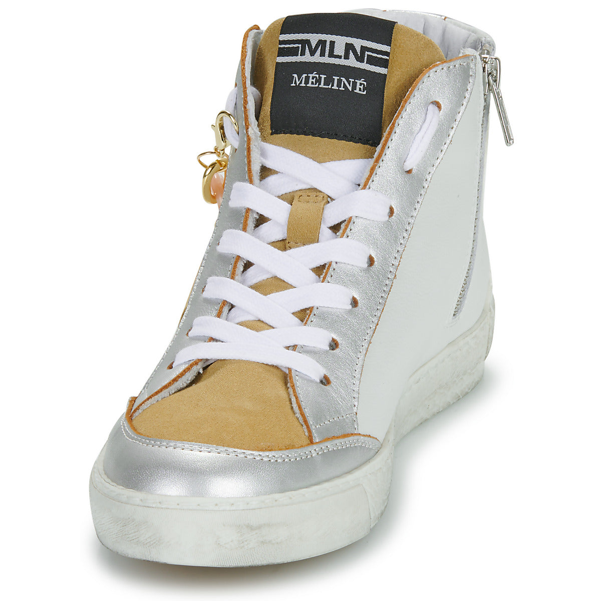Sneakers alte Donna Meline NKC1151-CAT1-P9109 Bianco