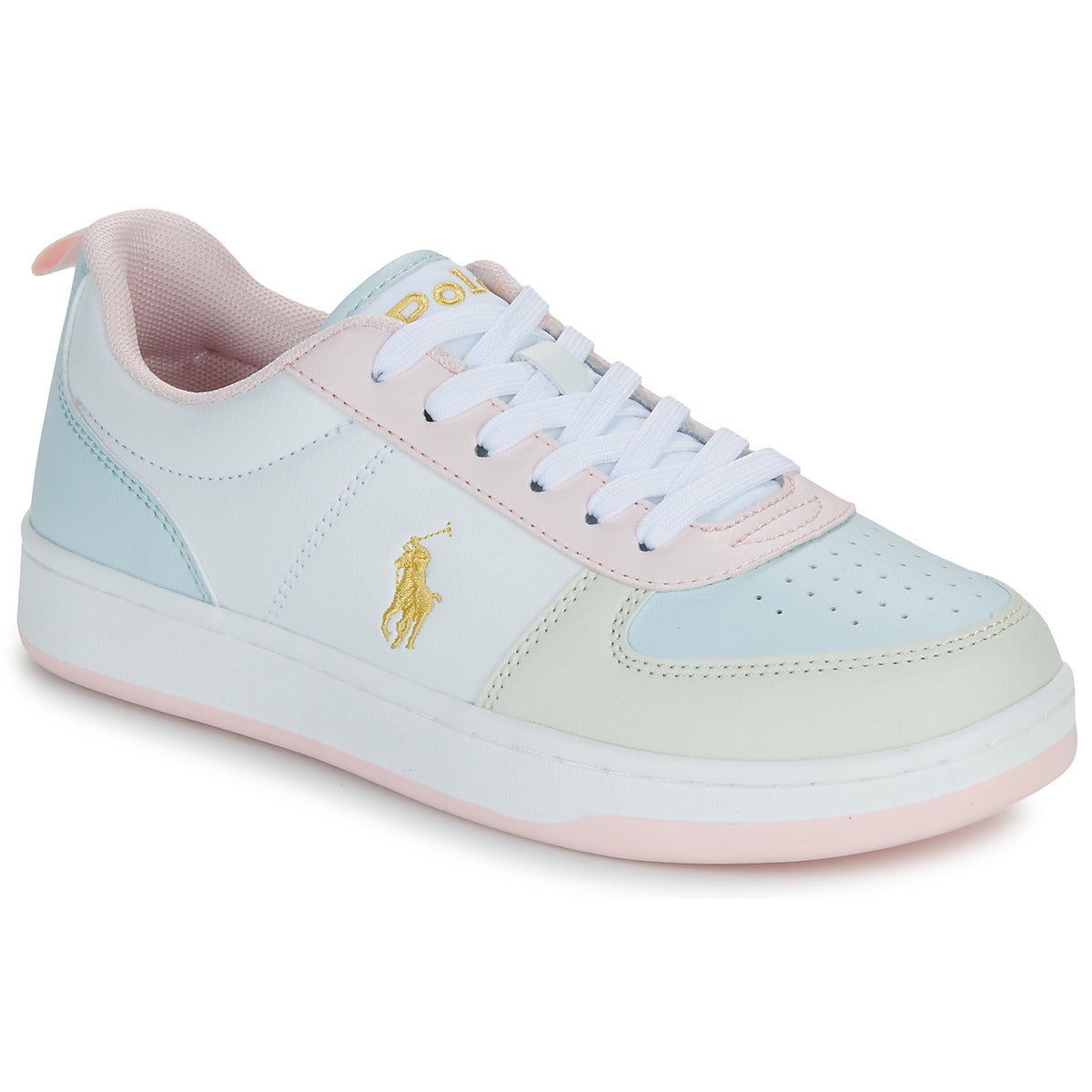Scarpe bambini ragazza Polo Ralph Lauren POLO COURT II Multicolore