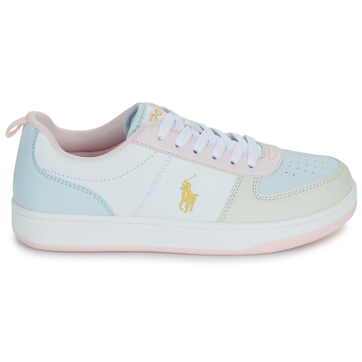 Scarpe bambini ragazza Polo Ralph Lauren POLO COURT II Multicolore