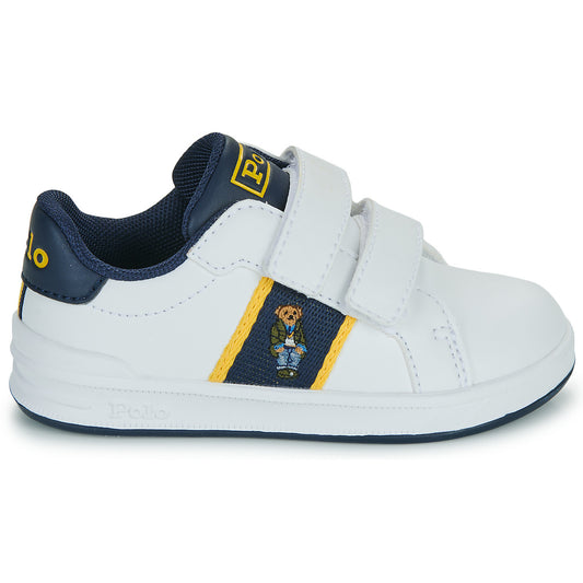 Scarpe bambini ragazzo Polo Ralph Lauren  HERITAGE COURT BEAR EZ  Bianco