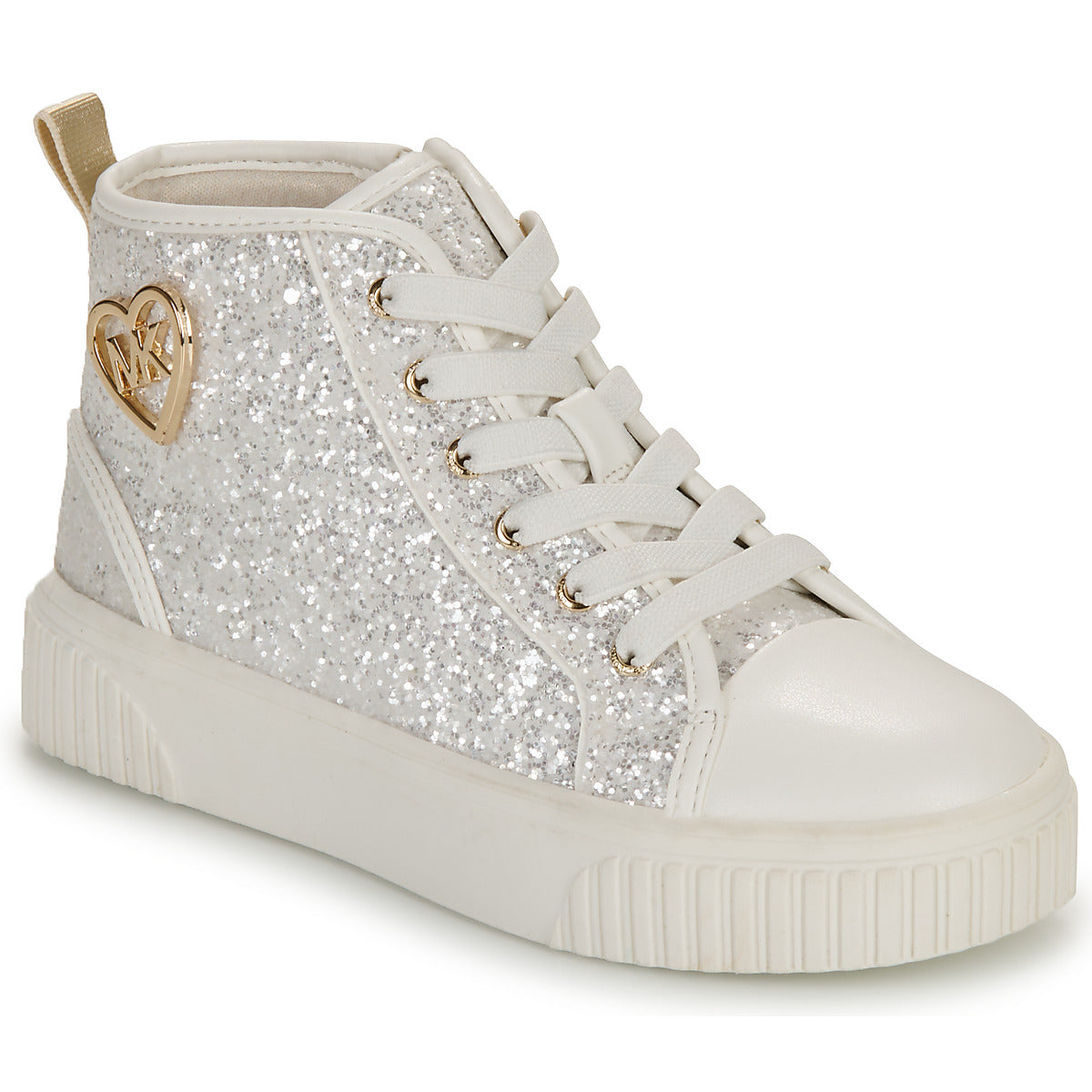 Scarpe bambini ragazza MICHAEL Michael Kors  SKATE SPLIT 3 GLITTER  Bianco