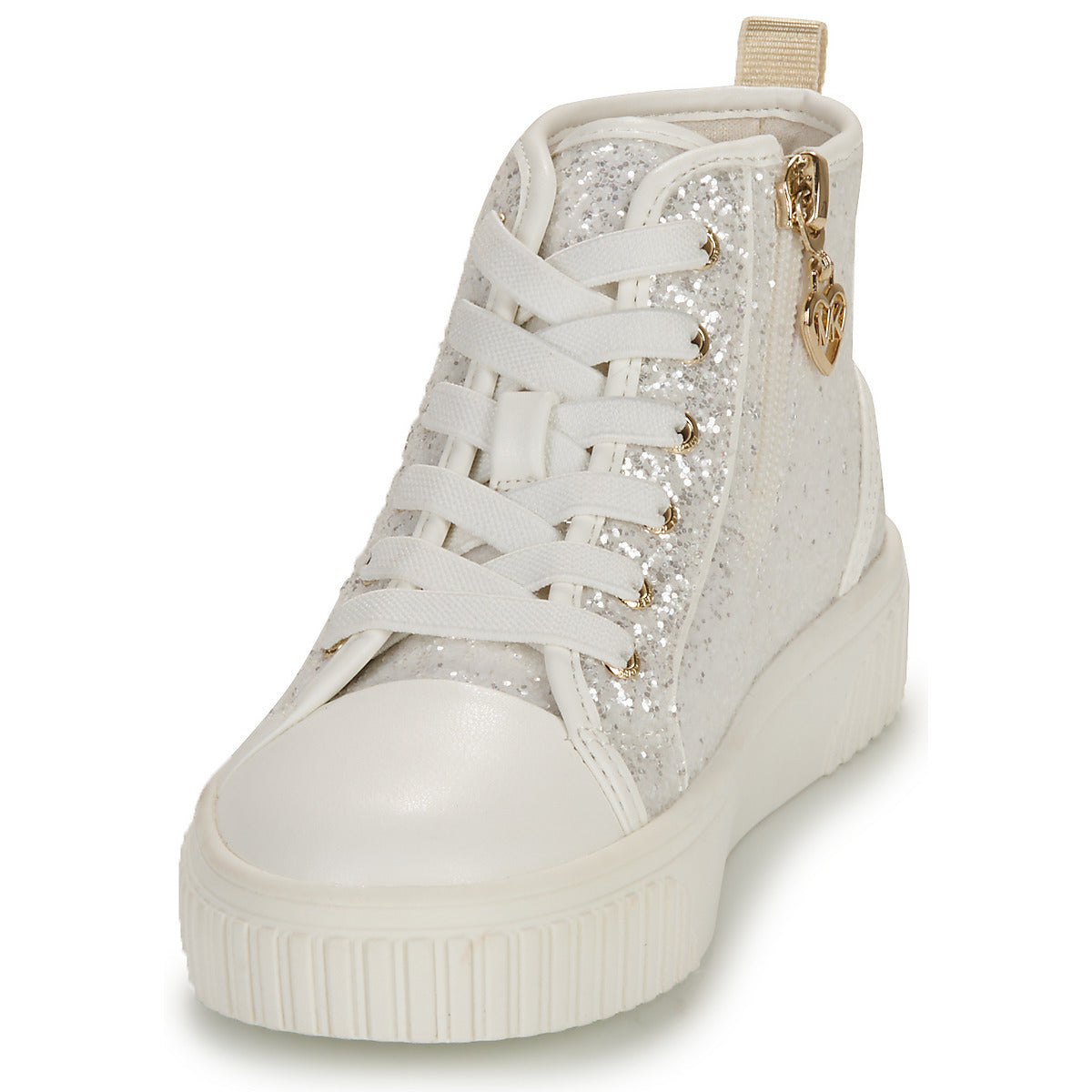 Scarpe bambini ragazza MICHAEL Michael Kors  SKATE SPLIT 3 GLITTER  Bianco