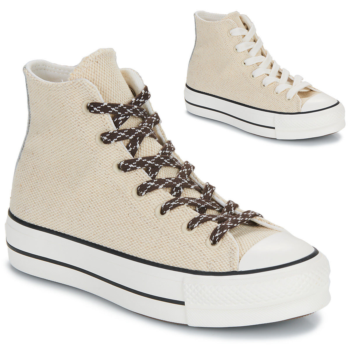 Sneakers alte Donna Converse  CHUCK TAYLOR ALL STAR LIFT  Beige