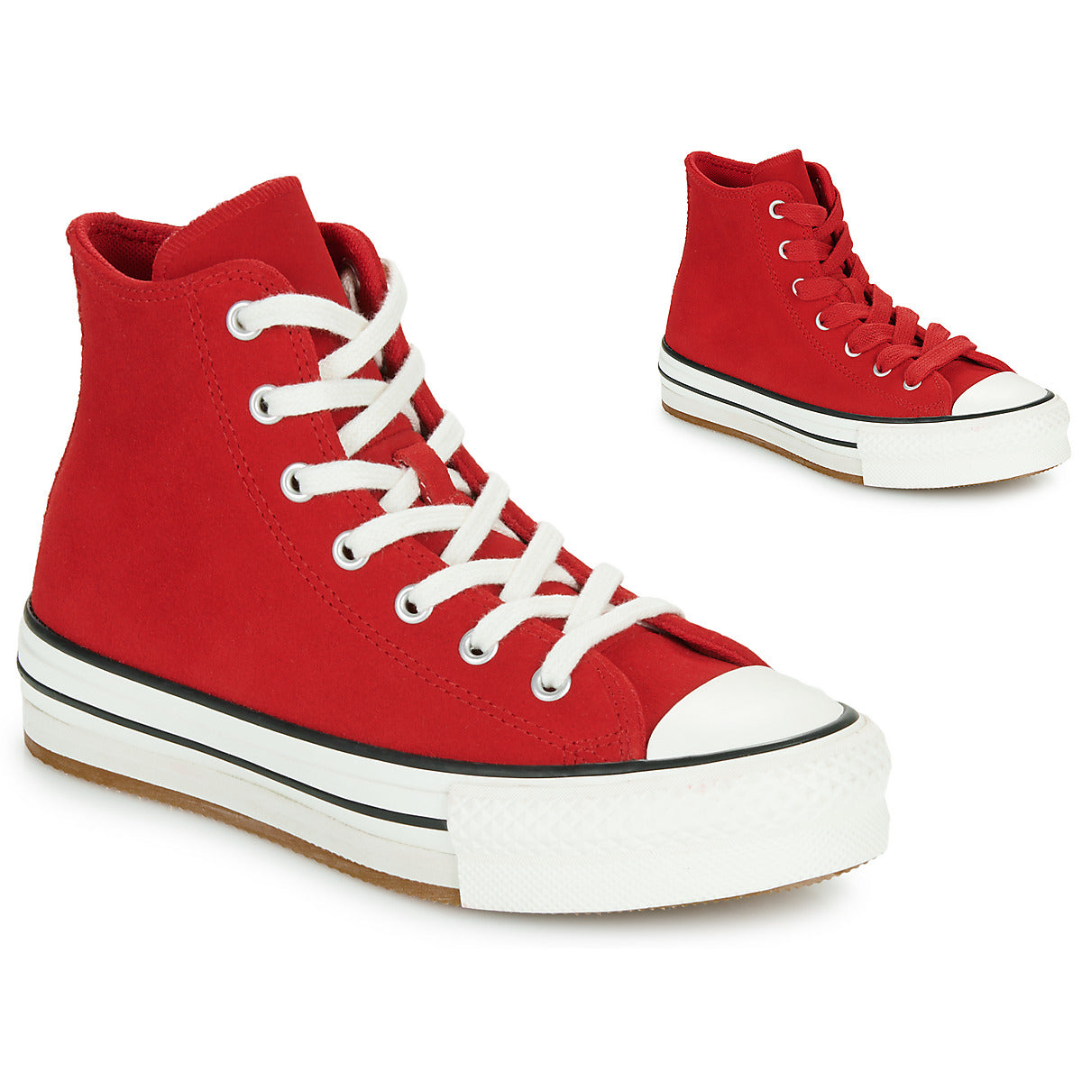 Scarpe bambini ragazza Converse  CHUCK TAYLOR ALL STAR EVA LIFT  Rosso