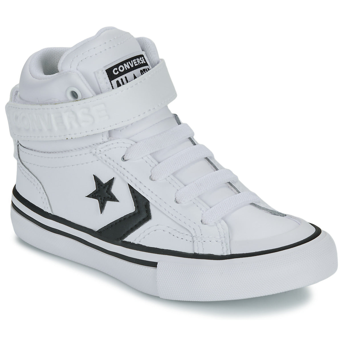 Scarpe bambini ragazzo Converse  PRO BLAZE STRAP LEATHER  Bianco