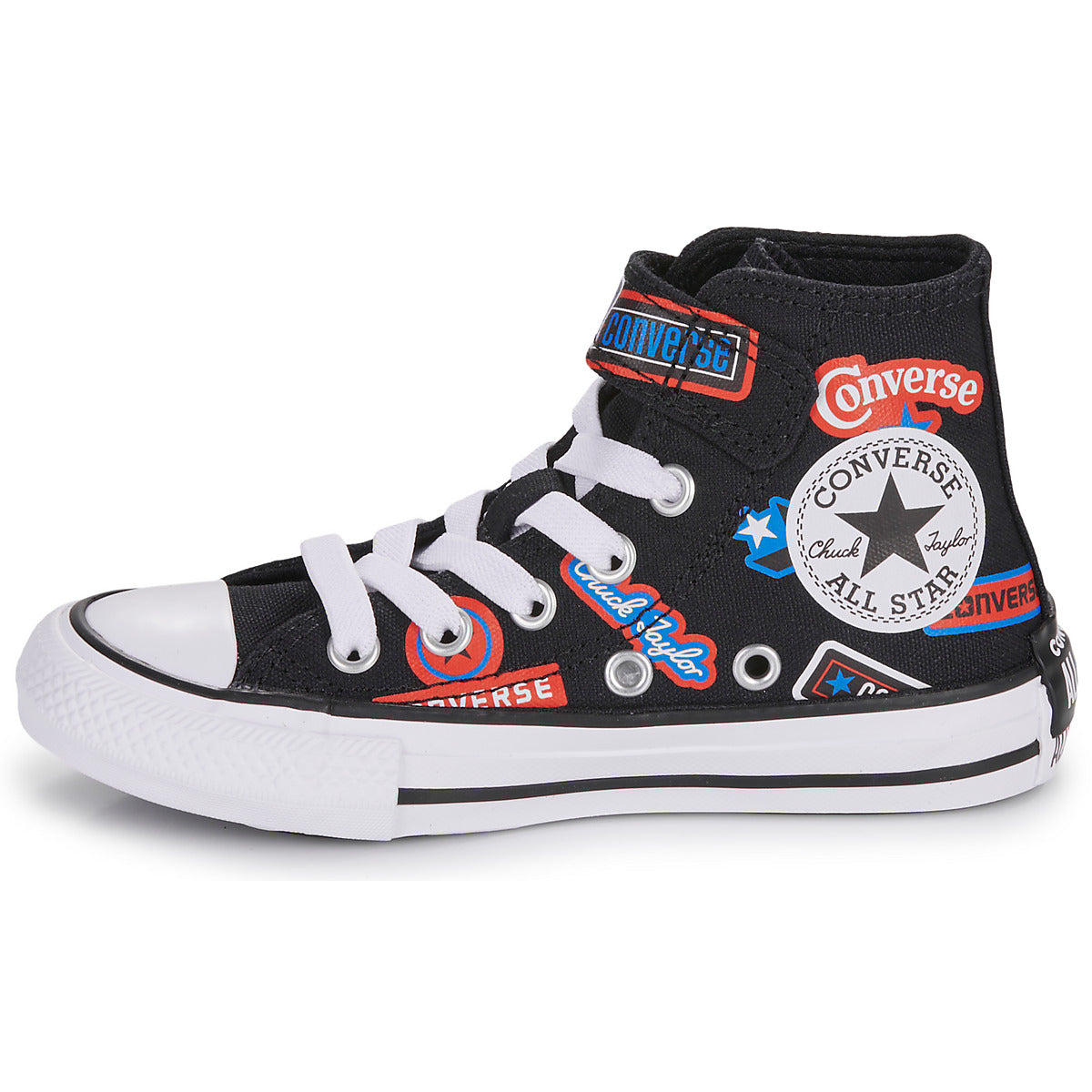 Scarpe bambini ragazza Converse  CHUCK TAYLOR ALL STAR EASY-ON STICKERS  Nero