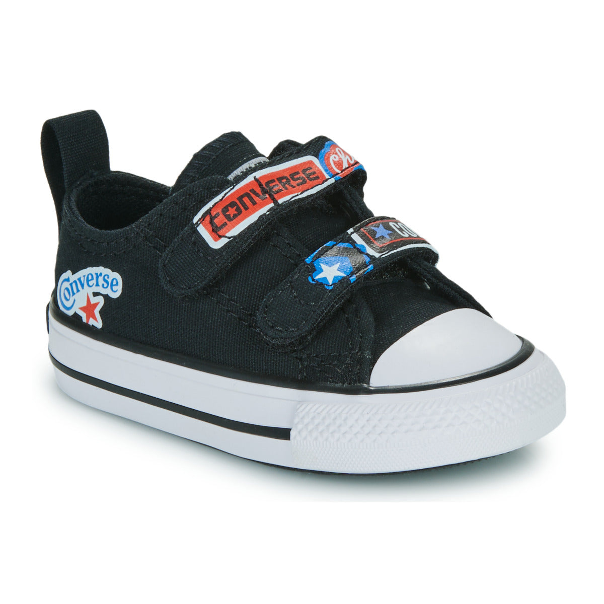 Scarpe bambini ragazza Converse  CHUCK TAYLOR ALL STAR EASY ON STICKER STASH  Nero