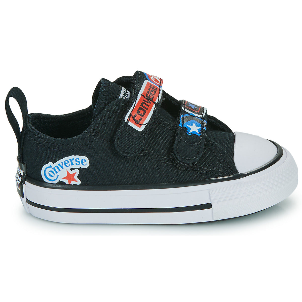 Scarpe bambini ragazza Converse  CHUCK TAYLOR ALL STAR EASY ON STICKER STASH  Nero