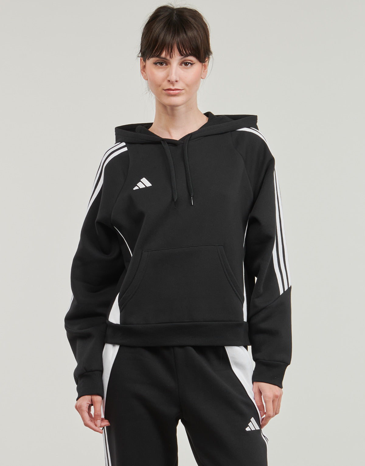 Felpa Donna adidas  TIRO24 SWHOODW  Nero