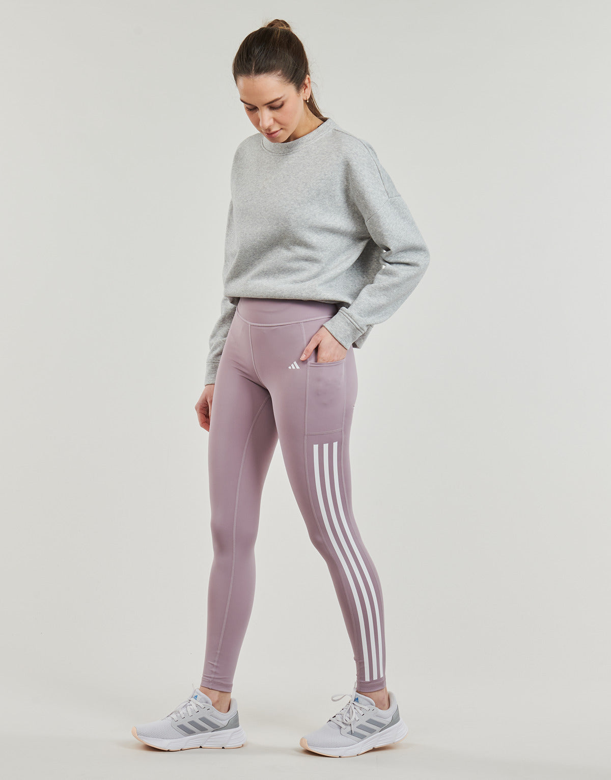 Collant Donna adidas  OPT 3S 1/1 L  Viola