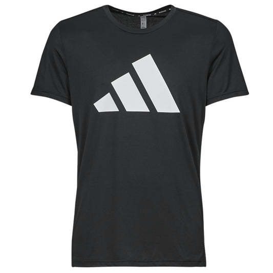 T-shirt Uomo adidas  RUN IT TEE  Nero