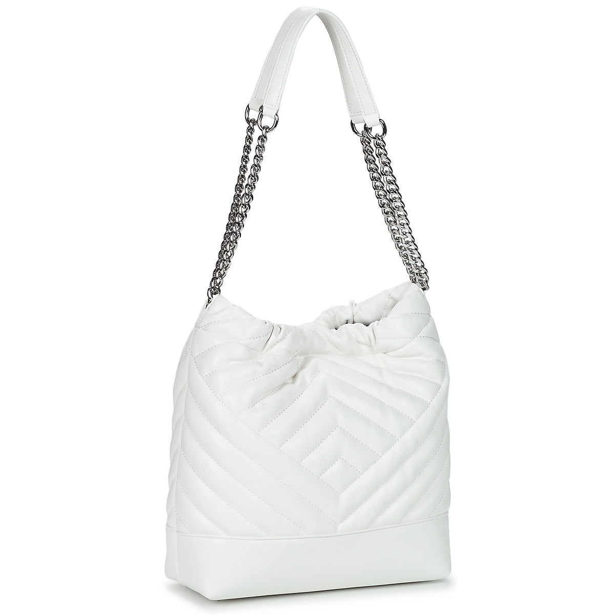 Borsa a spalla Donna Armani Exchange  BUCKET S  Bianco