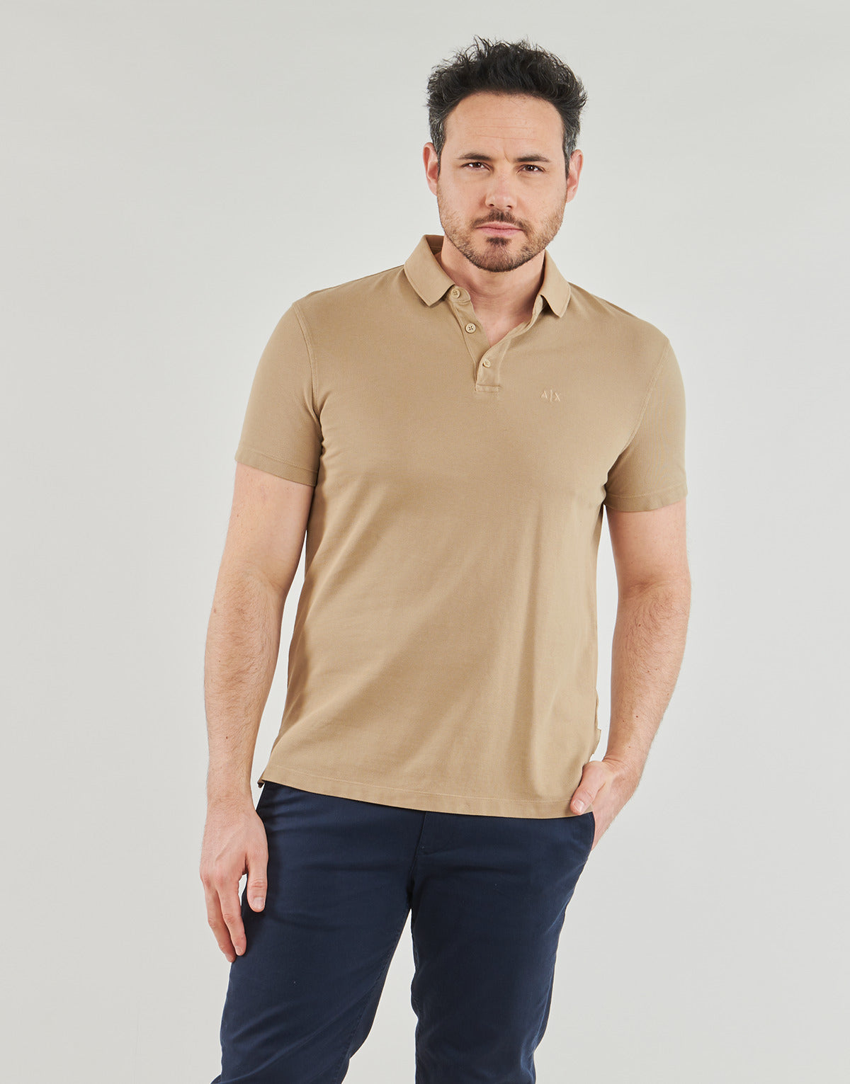 Polo Uomo Armani Exchange  3DZFAB  Beige