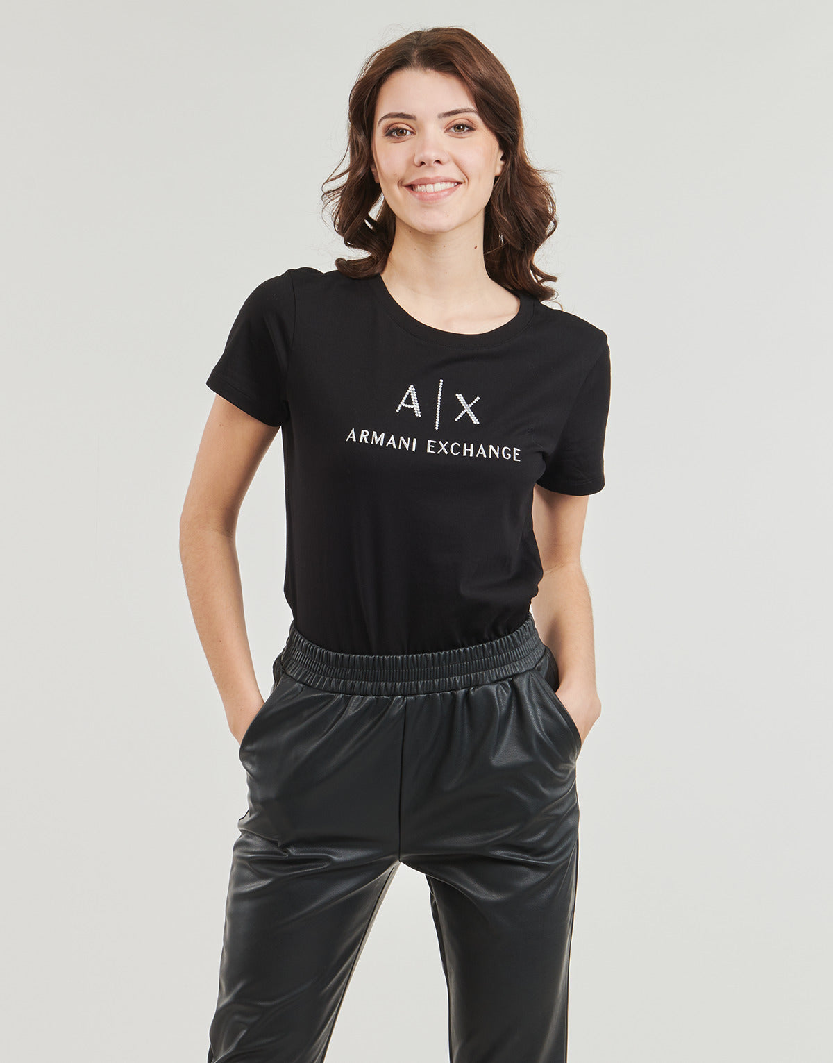 T-shirt Donna Armani Exchange  3DYTAF  Nero