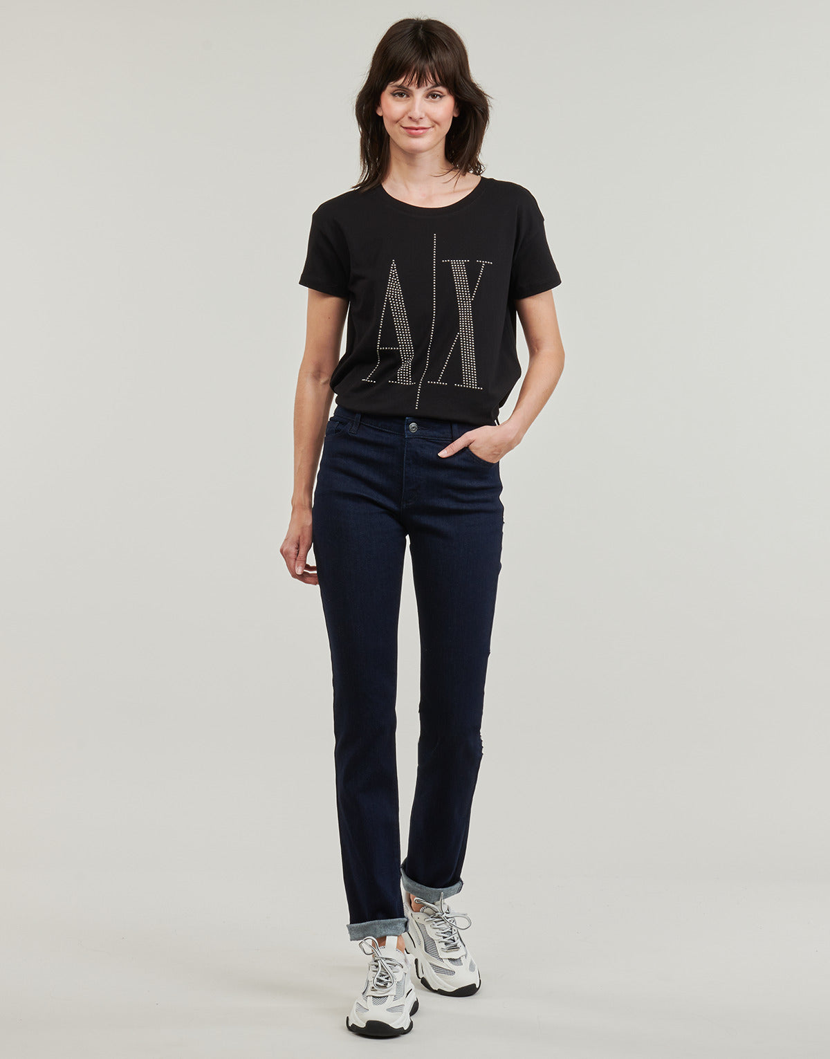 Jeans Slim Donna Armani Exchange  8NYJ45  Blu